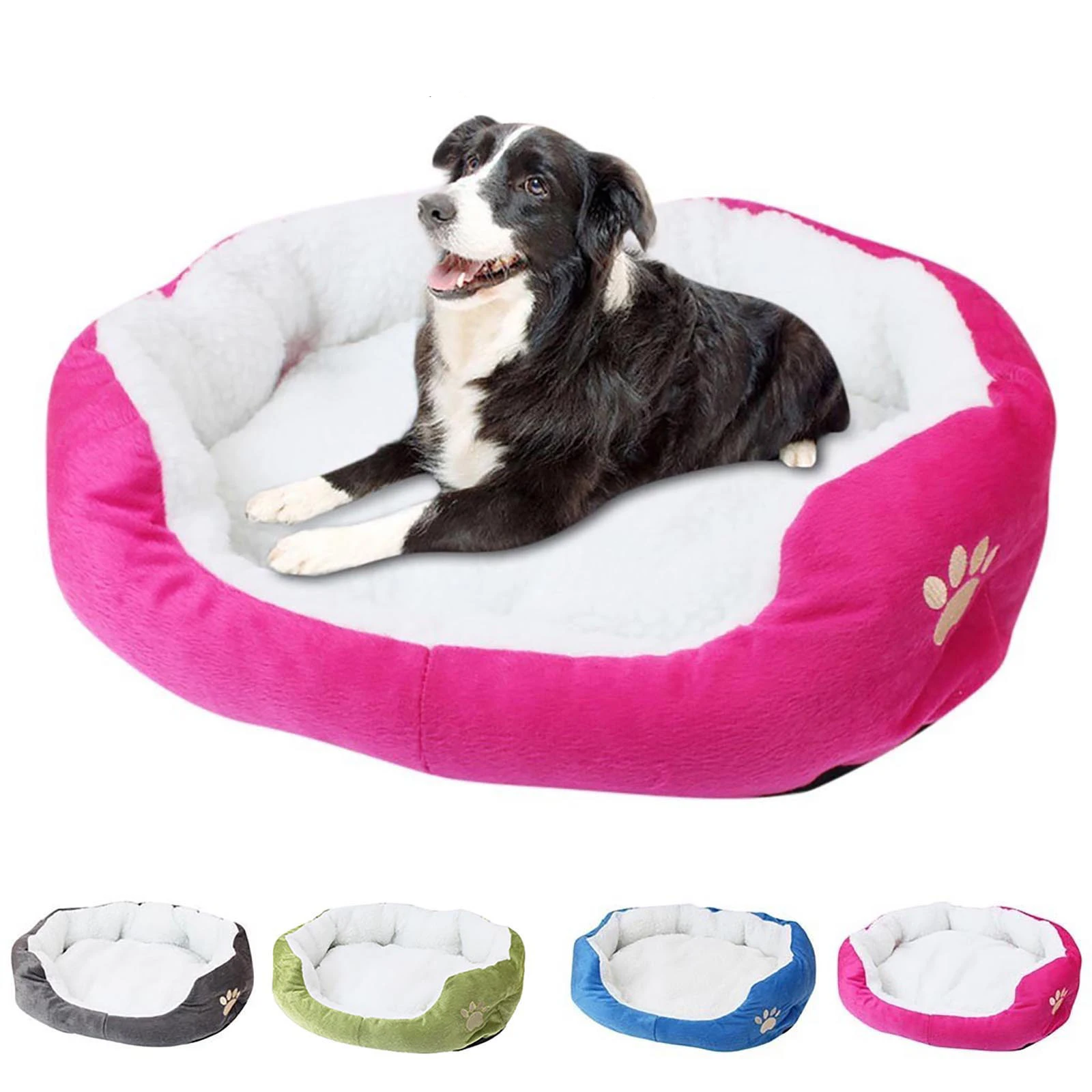 

2022 New Pet Large Dog Bed Warm House solid colored Square Pet Kennel For Small Medium Large Dogs Cat Puppy Plus Size Dog Basket