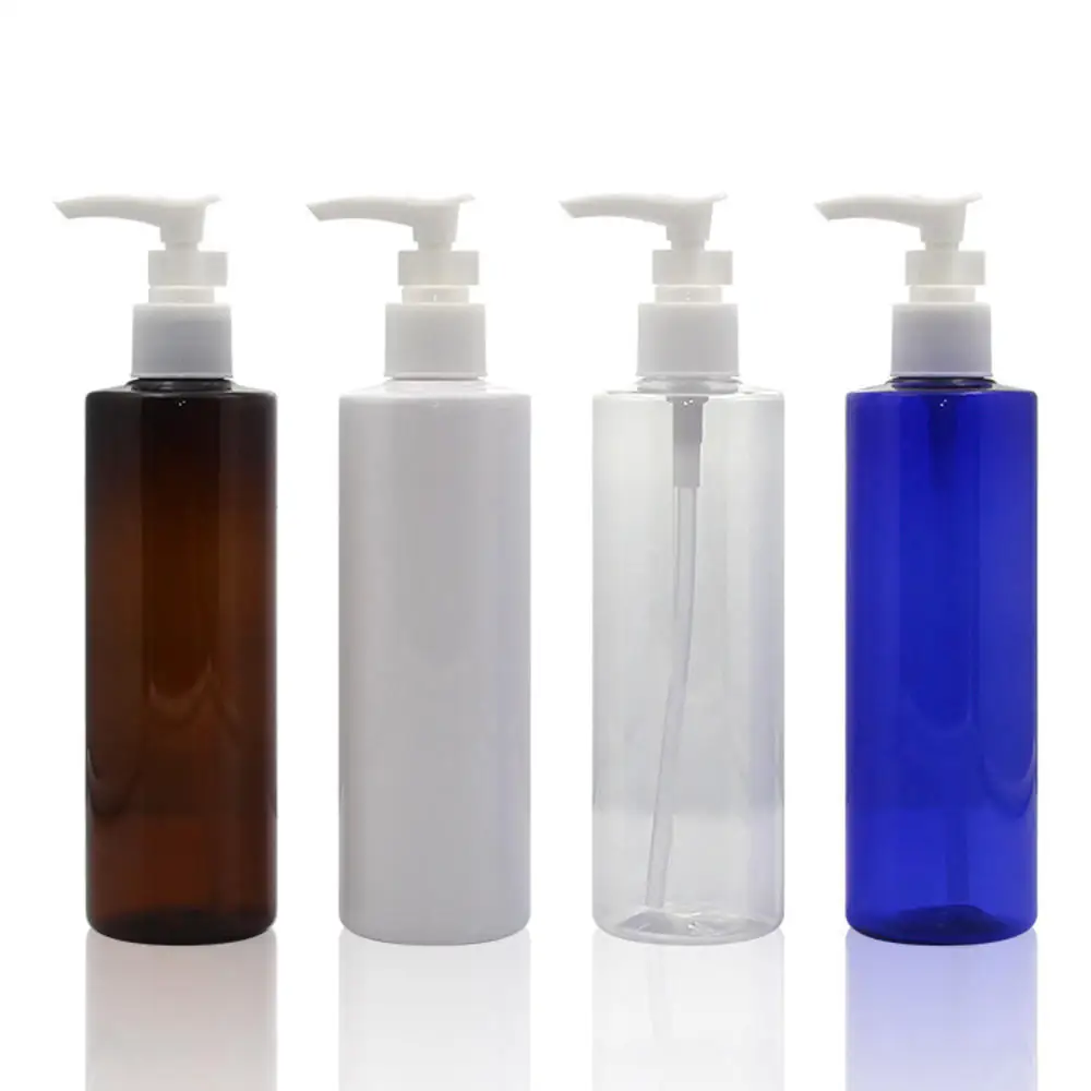 

250ml Socket Pump Shampoo Lotion Press Bottle PET Plastic Sub-bottle Duckbill Spray Bottle Travel Refillable Bottle container