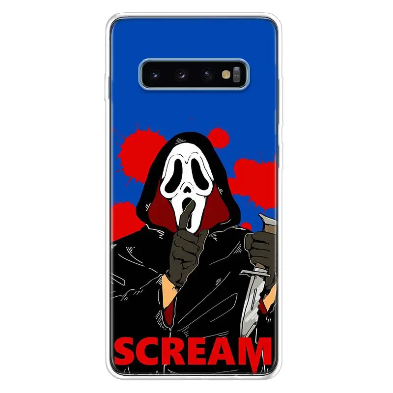 Чехол для телефона Ghostface с криком Samsung Galaxy S20 FE S22 S21 Ultra S10 Lite S9 S8 Plus S7 Edge J4 мягкая