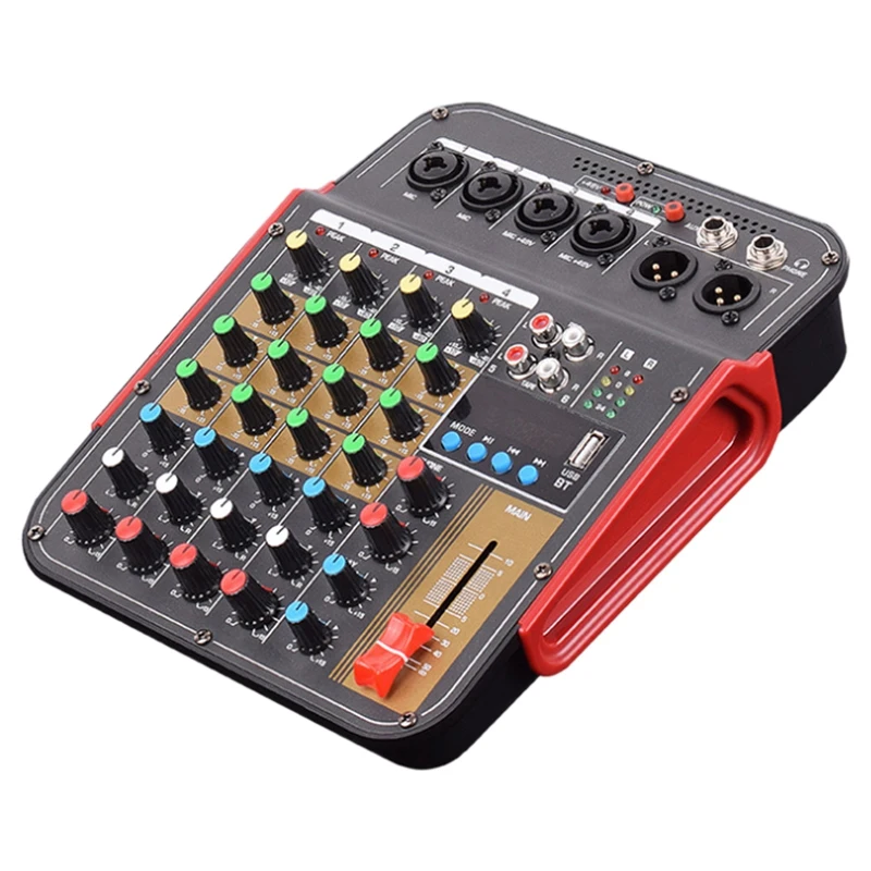 

Top FX-4U Professional 4-Channel USB Jack Portable o Sound Mixer Bluetooth o Sound Mixer(EU Plug)