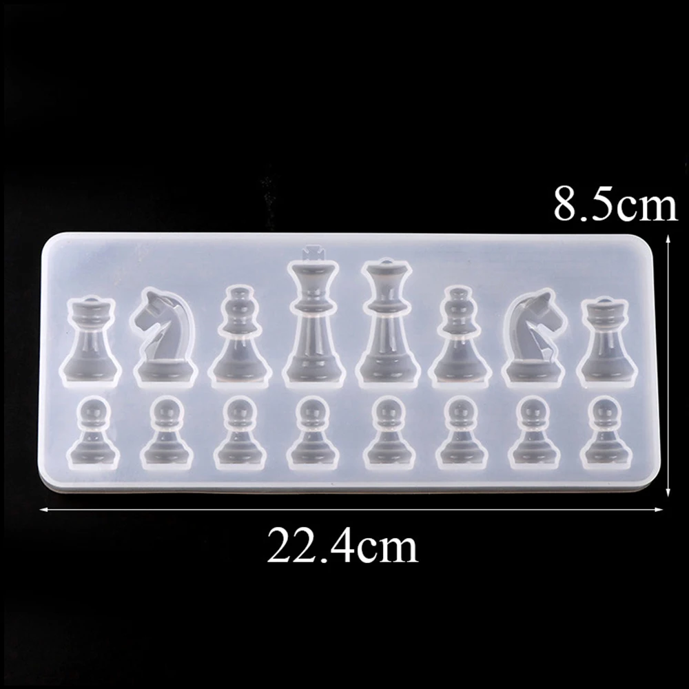 Chess Resin Mold DIY Silicone Mould Crystal Epoxy Handmade Jewelry | Дом и сад