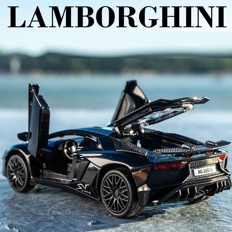 

1:32 Lamborghini Lp750 Simulation Alloy Car Model Sound Light Pull-back Children Boys Toy Car Model Diecast & Toy Vehicles Car