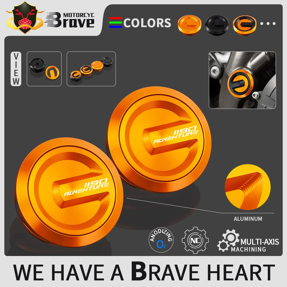 

NEW arrival Motorcycle Frame Hole Cap Plug Frame Insert Cover For KTM 1190 adventure 2013 2014 2015 2016 1190adventure 1190adv