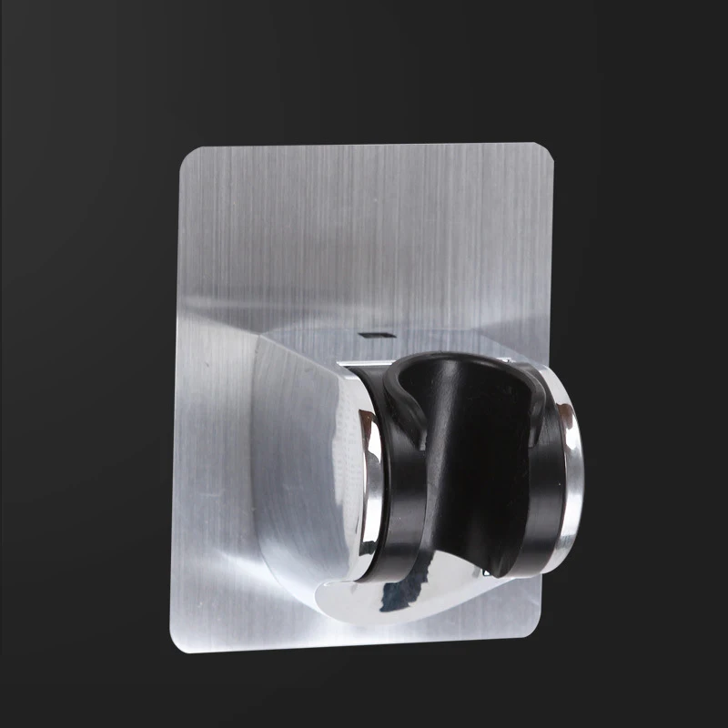 Space Aluminum Traceless Nail-Free Adjustable Shower Nozzle Mount Brackets Head Seat Rack Bathroom Parts Bath Accessories | Обустройство