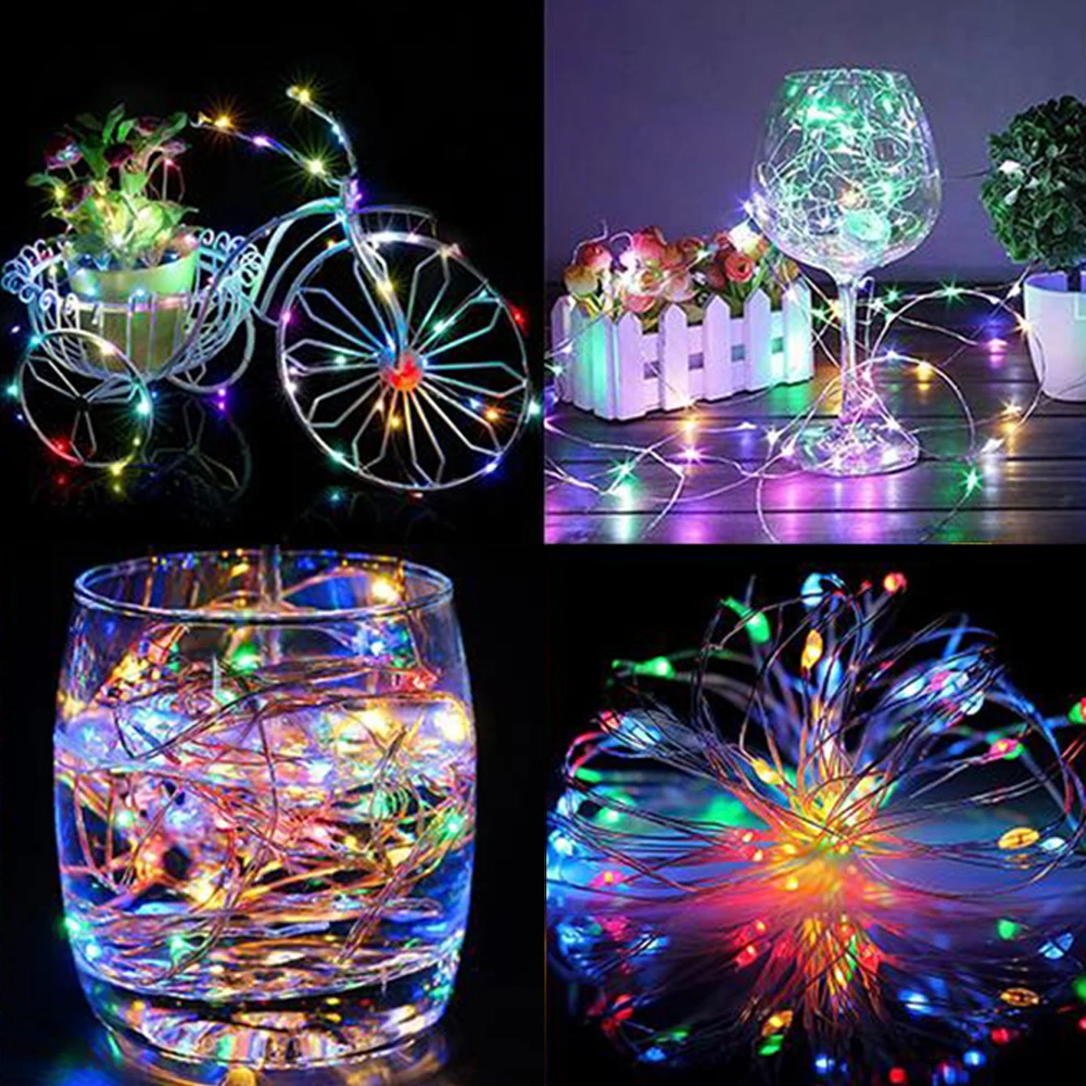 

5M 50Lights Copper Wire LED Strip Led Light String Lights Holiday Lighting for Room Garden Wedding Party Festival Decoration