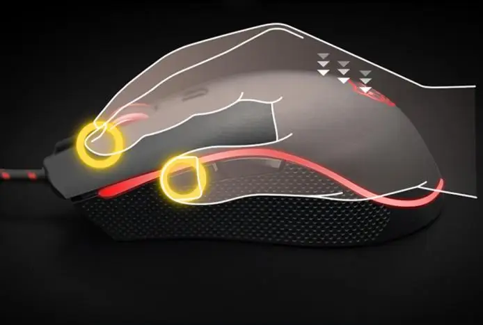 Эргономика геймера Мышь мыши Motospeed V40 4000 Точек на дюйм 6 кнопок дыхание