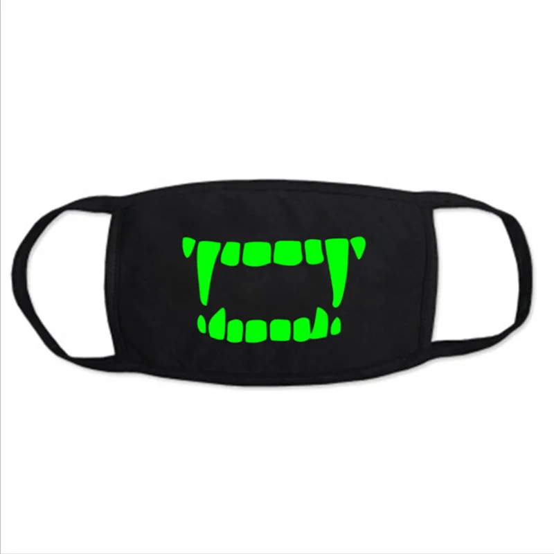 Круто! Светящаяся Пыленепроницаемая маска для лица Хэллоуина с изображением
