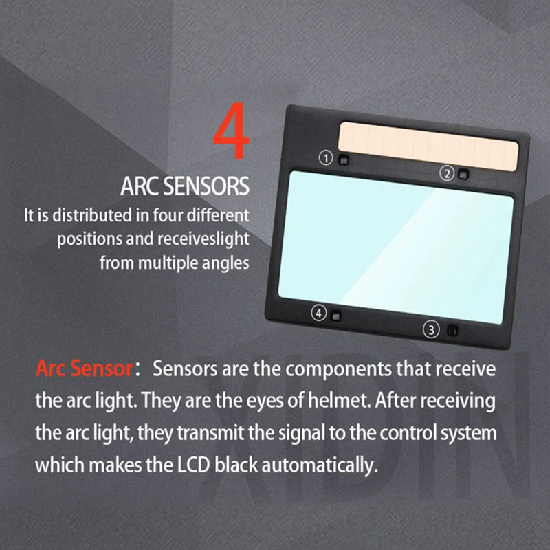 

Auto-darkening welding filter/welding mask welding helmet True Color/Real Color(YXE-718G)ADF-718G