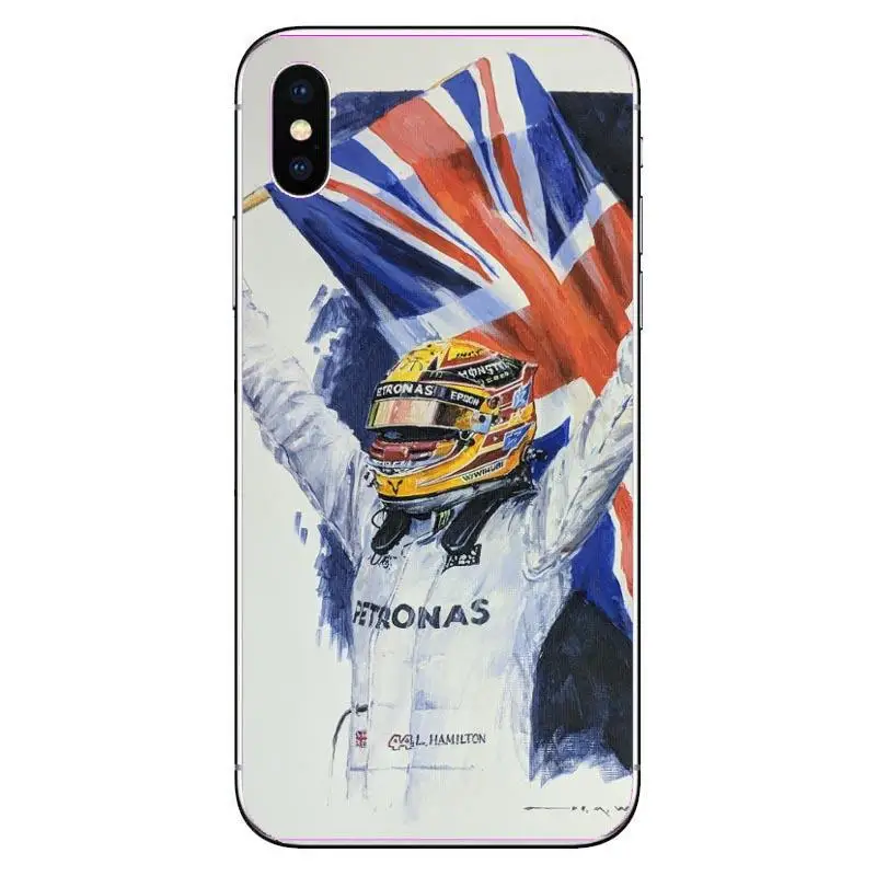 Популярный чехол для iPhone11Pro Max XS XR XS MAX 6S 7 8 Plus 6Plus 7plus 8plus Fundas Coque Lewis Hamilton F1 гоночный автомобиль звезда мужской чехол