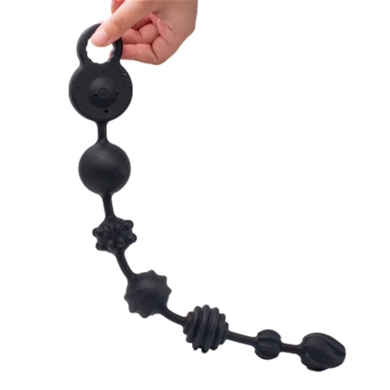 Анальный стимулятор шарики Анальная пробка 3 мотора мощная вибрационная