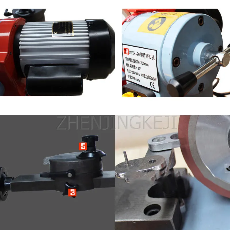 

Alloy Saw Blade Gear Grinding Machine 370/550W Manual Carpentry Dry Grinding Water Mill Version High Power Tools Equipment 220V