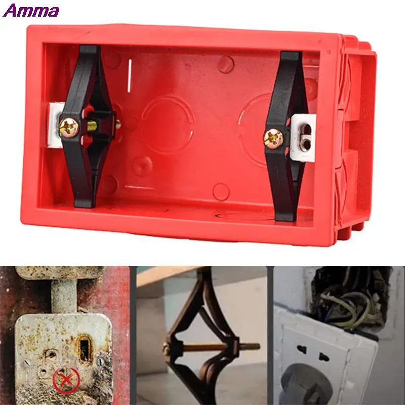 

6 шт. 118 Тип Розетки переключателя Нижняя коробка Ремонт Винт сломанная старая Монтажная коробка быстрое восстановление Простая установка б...