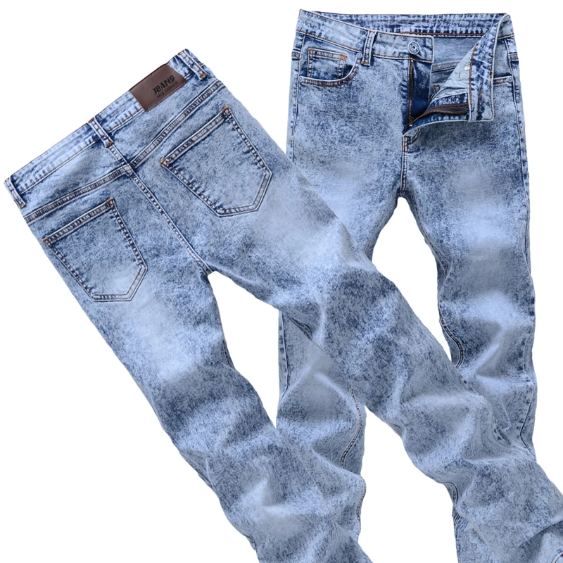 Slim Jeans Men Skinny Long Jeans 2021 Men's Skinny Jeans Gray/blue Denim Jeans New Fashion Men Pencil Pants