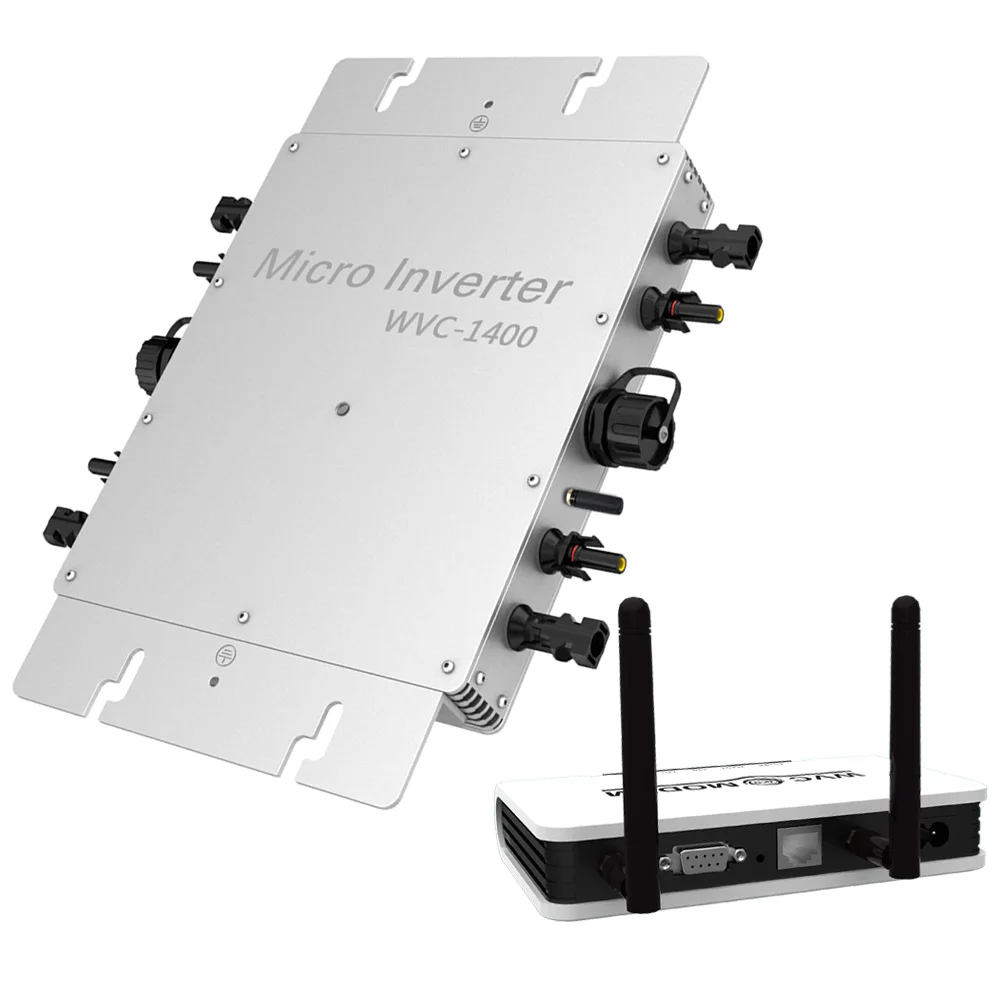 Новая версия умный инвертор для солнечной батареи 1400W Wifi контрольный замер и