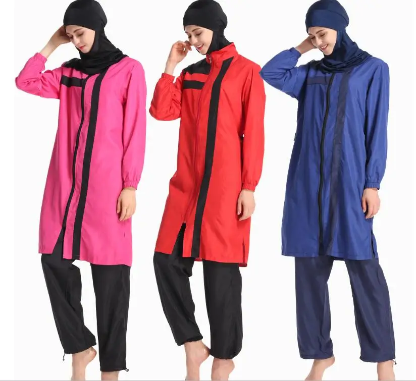 Хиджаб купальник с длинными рукавами купальники для женщин мусульманская