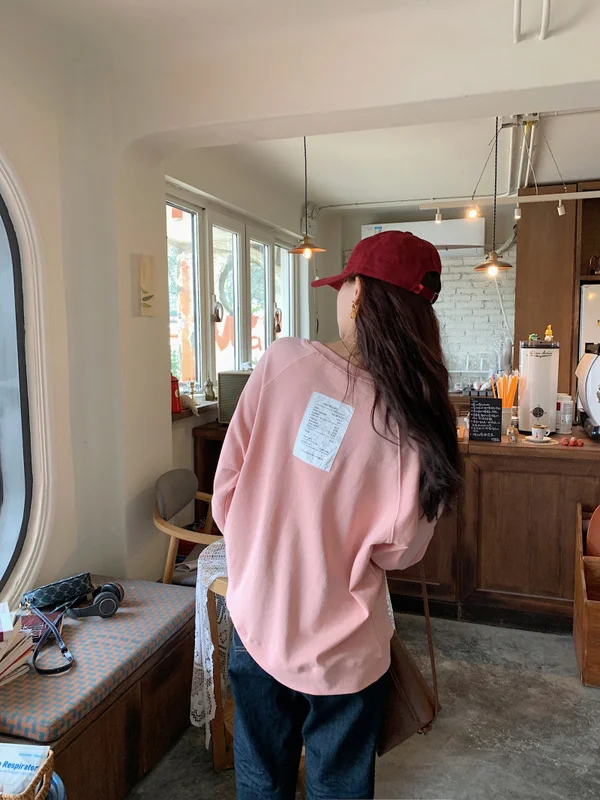 

Новинка Осень 2021 пуловер с круглым вырезом Real Shot для отдыха