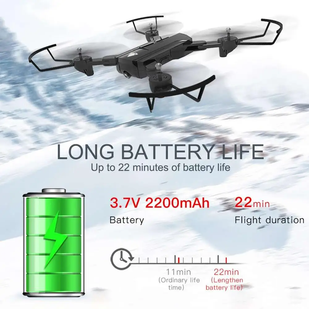 Профессиональный Дрон 4 K/720 P камера HD 22mins long flight Wi-Fi FPV зарядное устройство для квадрокоптера Следуйте за мной