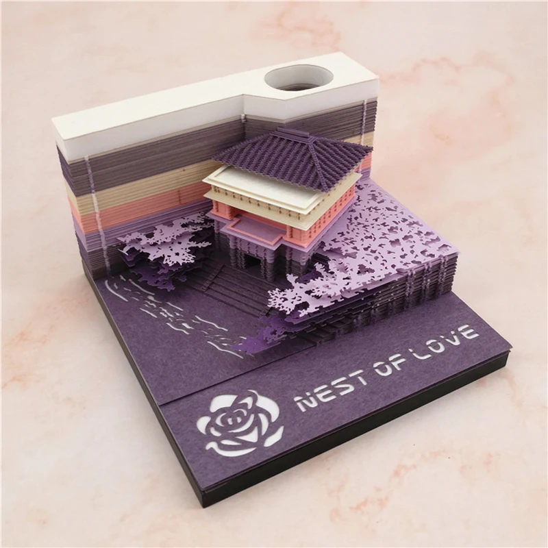 1 шт. 3D заметки для записей бумажная архитектурная модель украшение дома и офиса