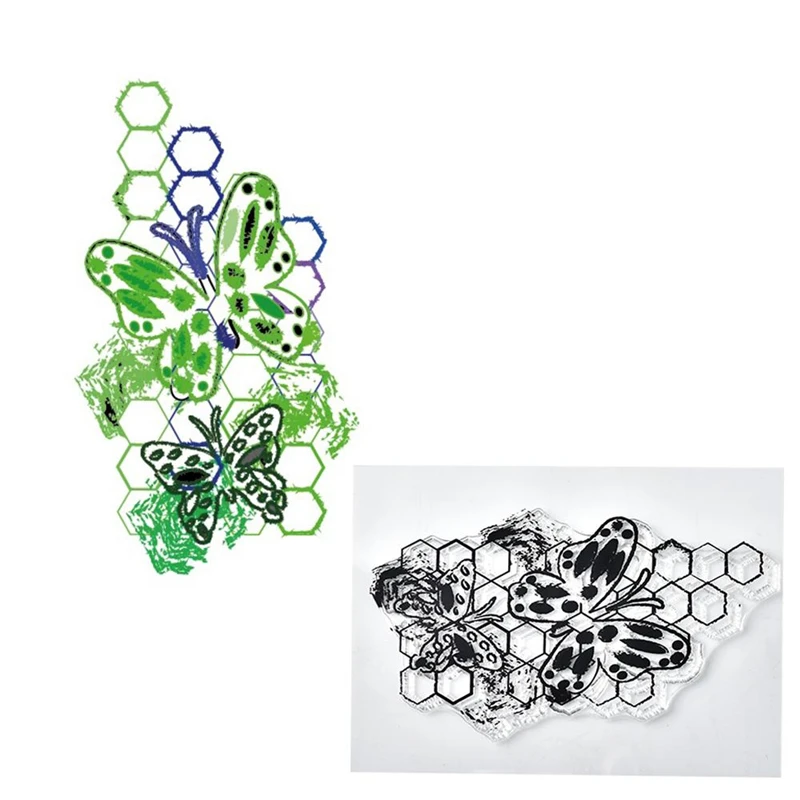Геометрическая бабочка прозрачные штампы 2019 резиновая прозрачная силиконовая
