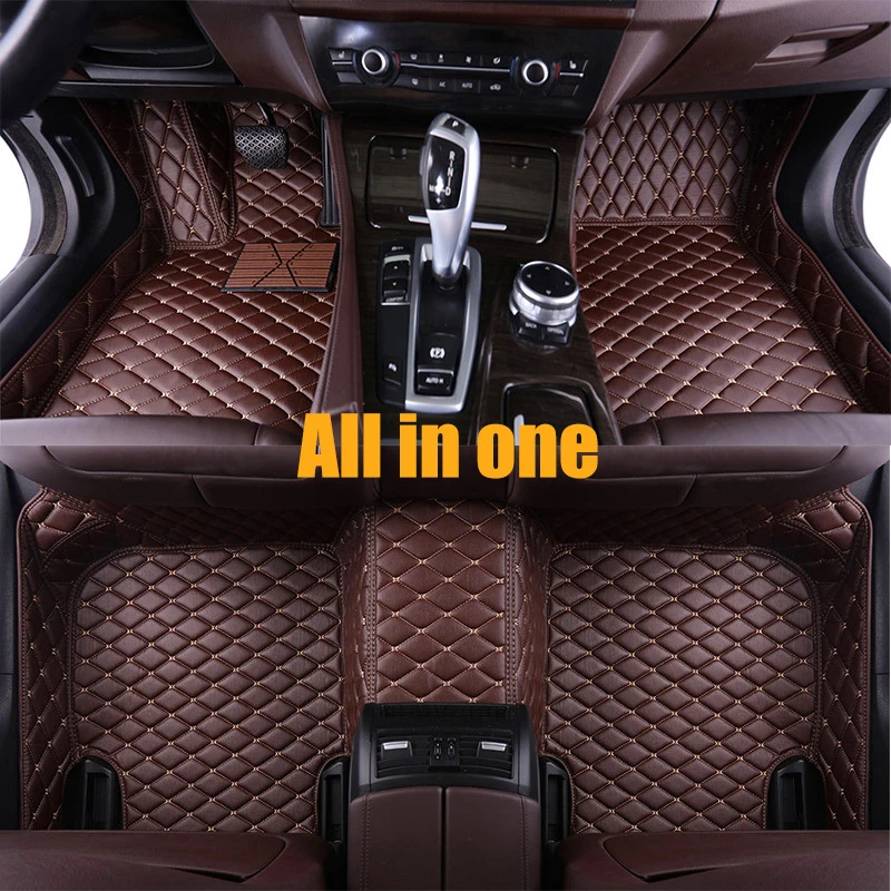Основной вождения автомобиля коврики для Mercedes Benz A B C CLA GLA D E ML SL SLK R S600 серии Vito Viano Sprinter Maybach CLA CLK коврик - Название цвета: Coffee