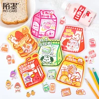 20setslot kawaii stationery stickers rabbit vendor snack house diary decorative mobile stickers scrapbooking diy craft stickers