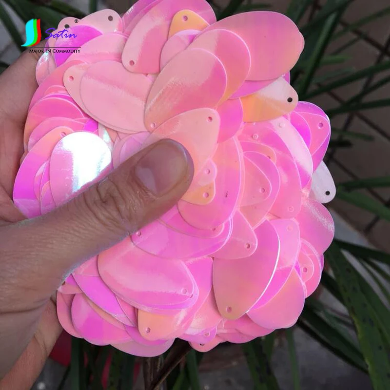 Вес 500 г супер большой размер 28*38 мм цветные овальные блестки модный аксессуар для