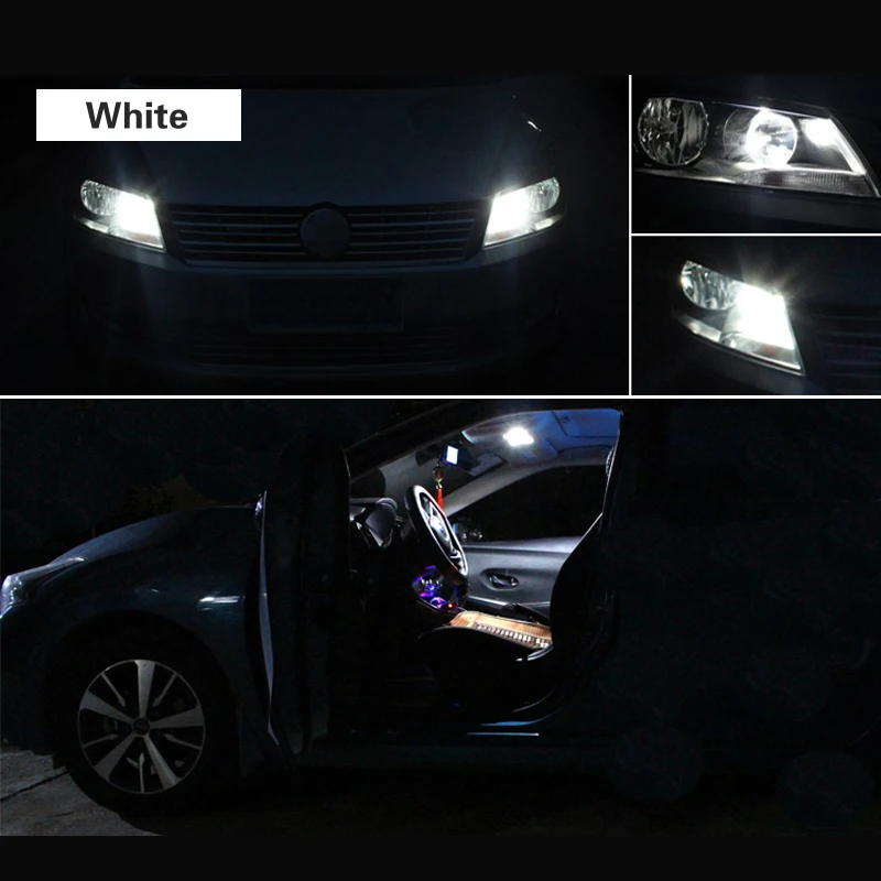 10 шт. W5W T10 светодиодные фонари 2825 168 автомобильная лампа авто для VW Beetle Passat B7 B6 B5 Golf