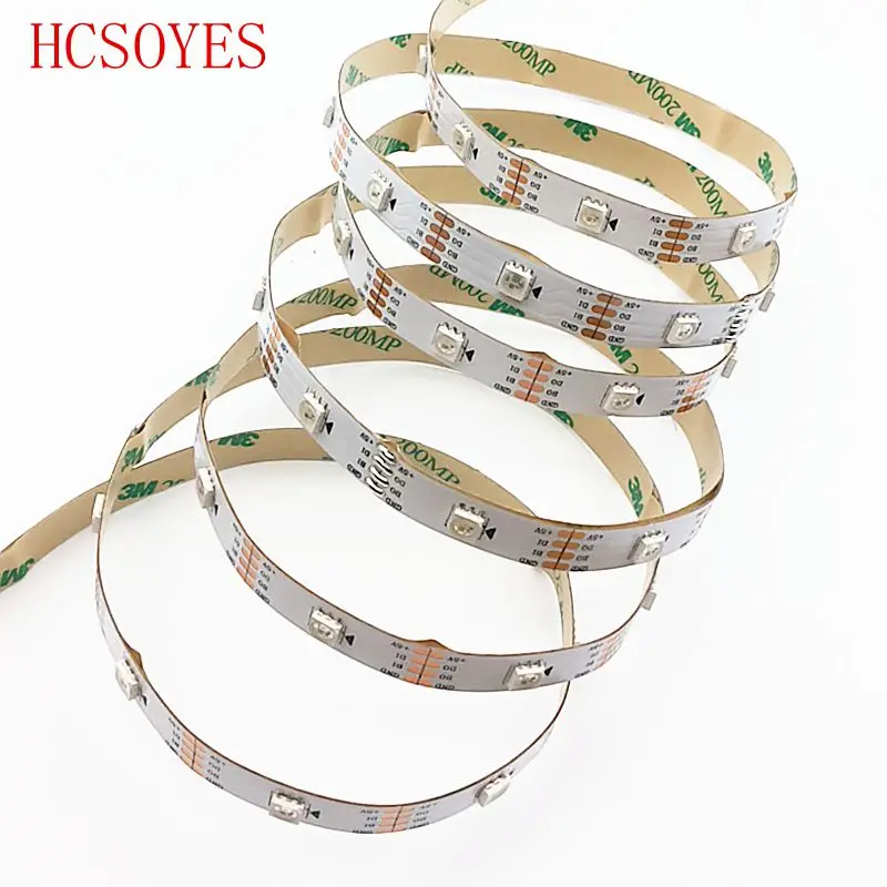 Пиксельная Светодиодная лента WS2813 1 м 5 двойной сигнал 30/60/144