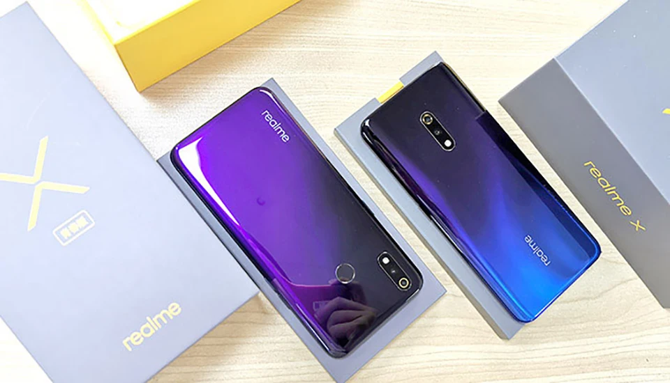 Мобильный телефон Realme X, 6,35 дюймов, AMOLED экран, 4 Гб ОЗУ, 64 Гб ПЗУ, Восьмиядерный процессор Snapdragon 710, 3765 МП, мАч, смартфон Super VOOC