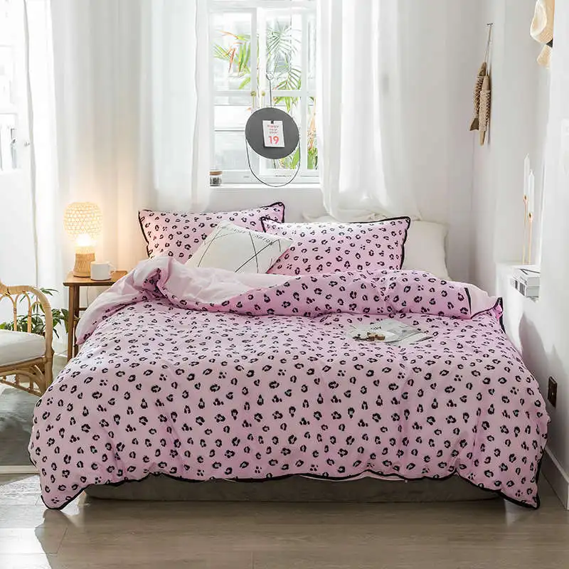 1 SlowDream Bedding Set Pastoral Style Flowers Bedspread Duvet Cover Set Flat Sheet For Adult Child Single Bed 1.0/1.2 Double - Цвет: 1