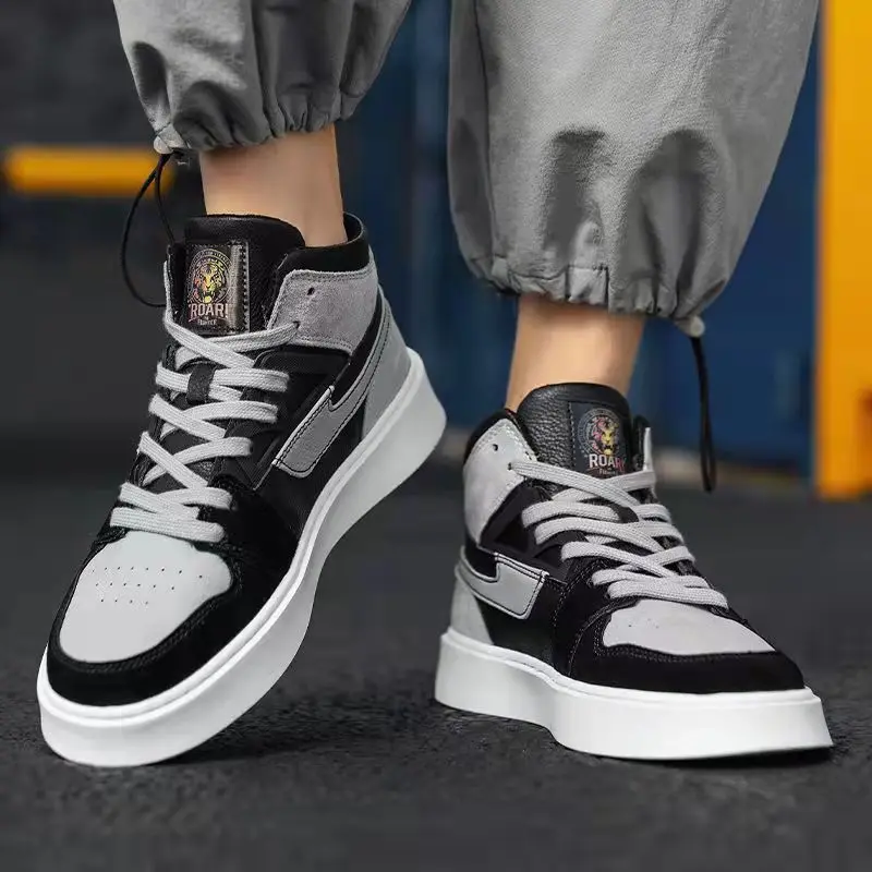 

High Quality Men's Leather Casual Sneakers Comfortable Man Shoes Unisex Outdoor Walking Shoe Male Shoes Zapatos De Hombre