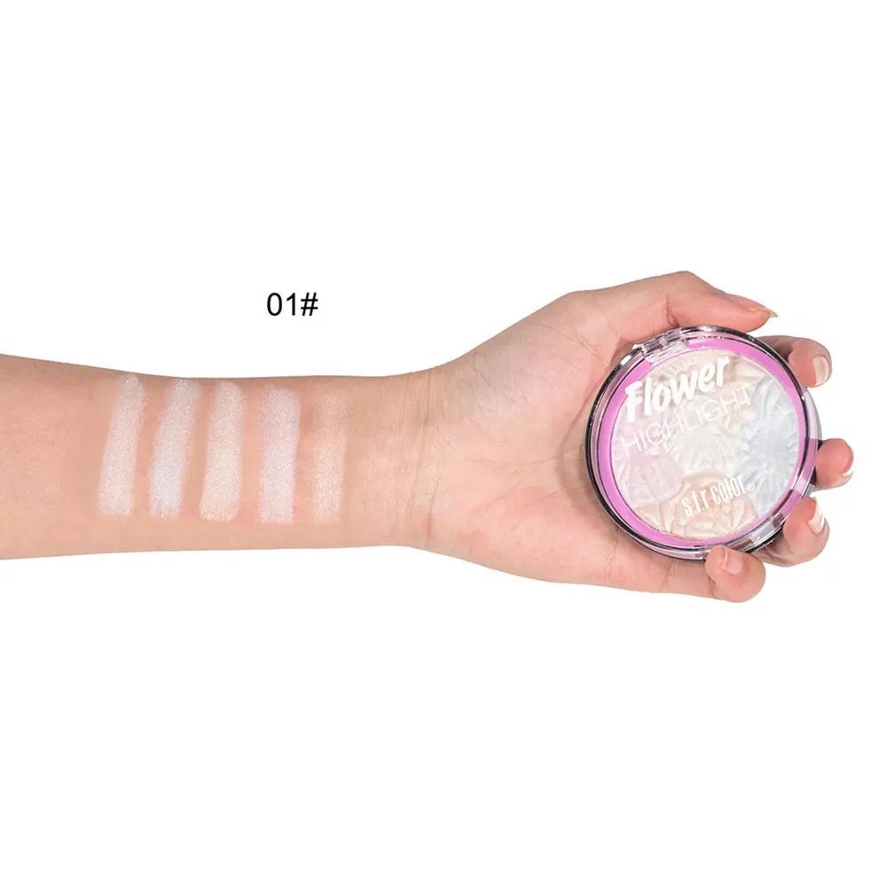 Хайлайтер для макияжа палитра блестящих теней профессиональный пигмент лица и