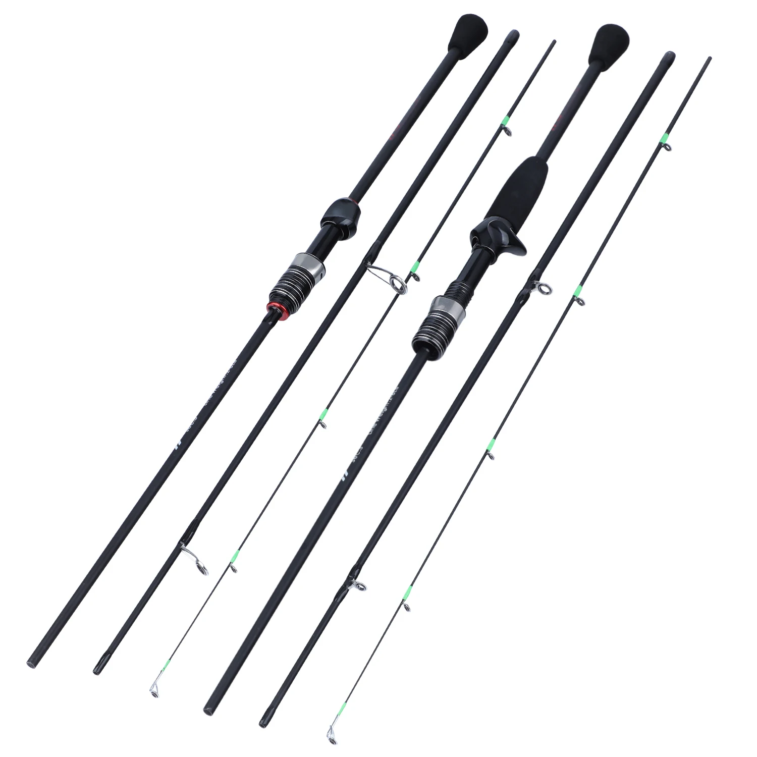 

Casting Spinning Fishing Rod 1.8m UltraLight Carbon Fiber Rod Pole 3Section with EVA Handle Baitcasting Fishing Rod