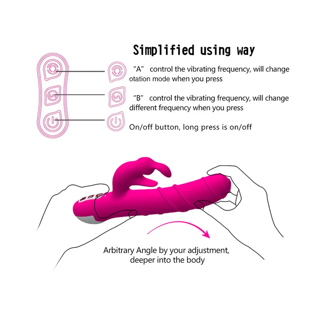 Вибраторы женский фаллоимитатор секс товары Кролик вибратор сосание игрушка 7