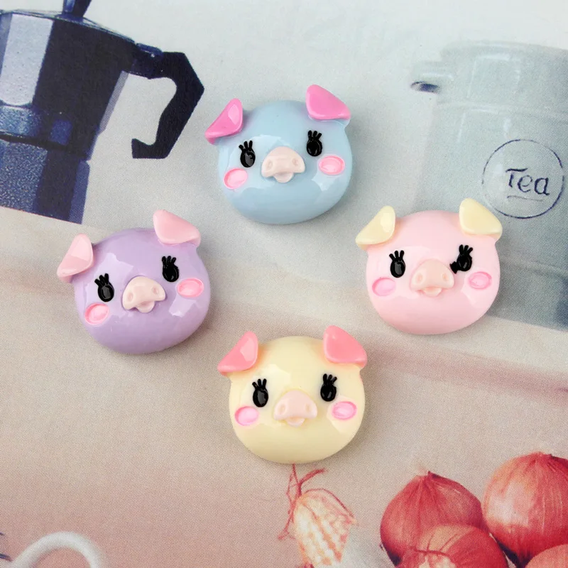 Kuutti Squishy 30 шт. Красочный Милый слайм свиньи очаровательные поделки с плоским