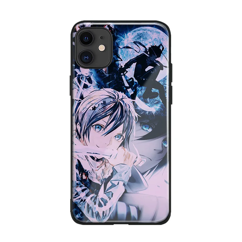 Yato noragami аниме закаленное стекло Мягкий силиконовый чехол для телефона iPhone SE 6s 7 8