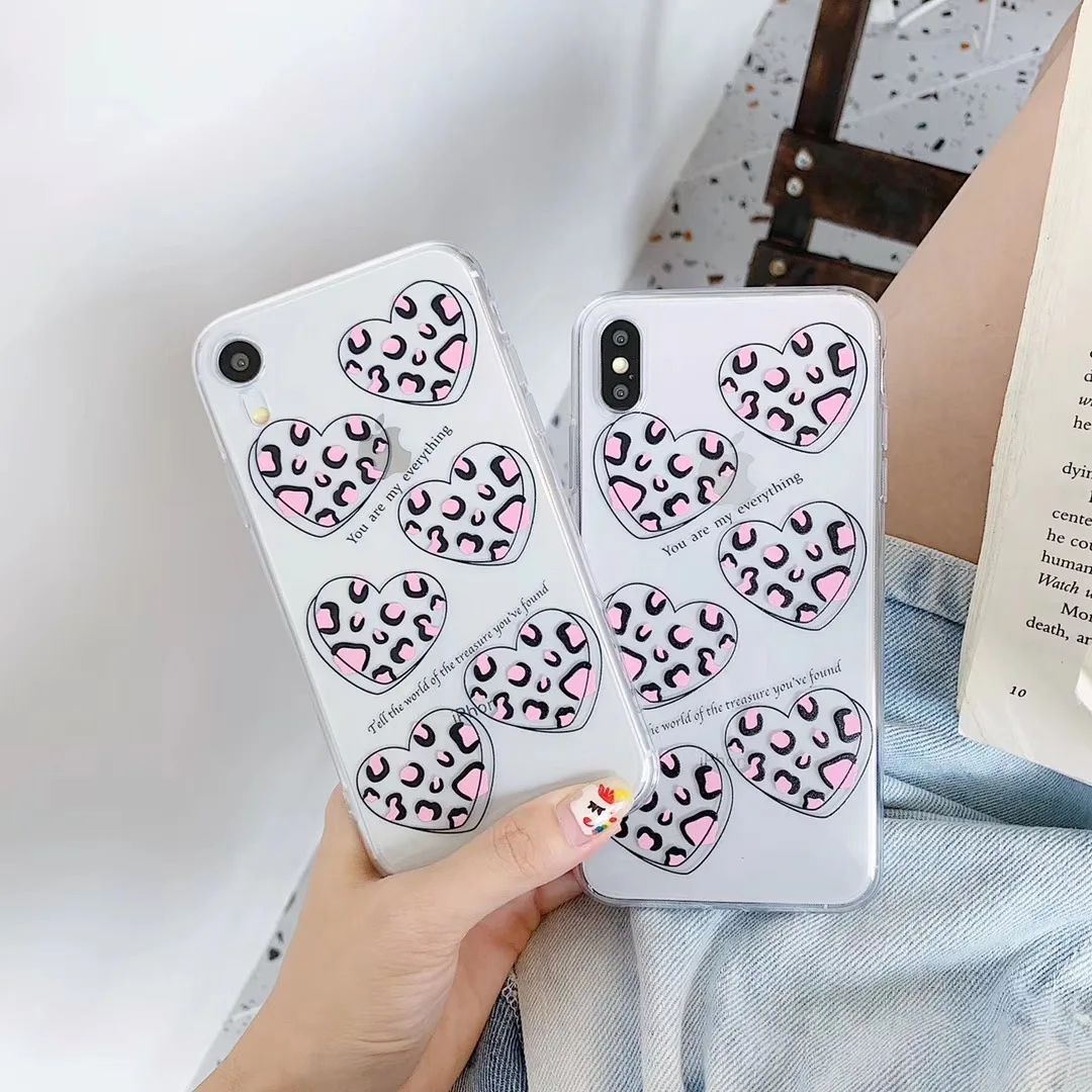 Новый простой и милый модный леопардовый чехол для iphone Xs MAX XR X 6 6s 7 8 plus забавная