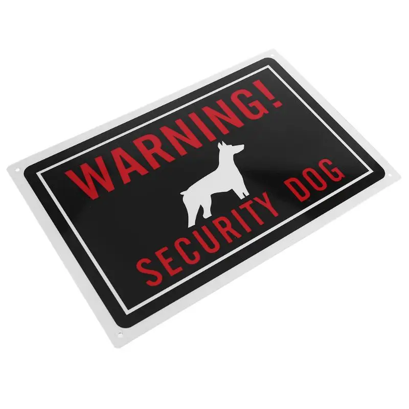 

Indoor Outdoor Use 30x20cm Aluminum Warning Security Dog Sign for Fence Gates 28GE