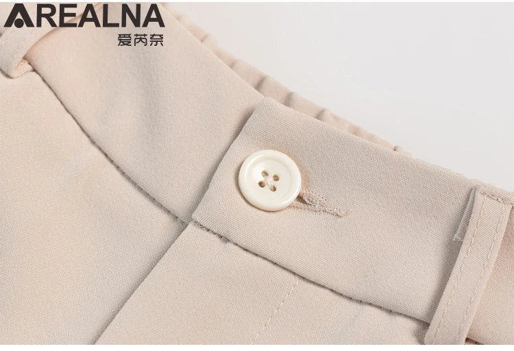 

Spring trousers casual Straight pants women Korean Fashion High waist Office Lady Work Wear suit pants pantalon femme plus size