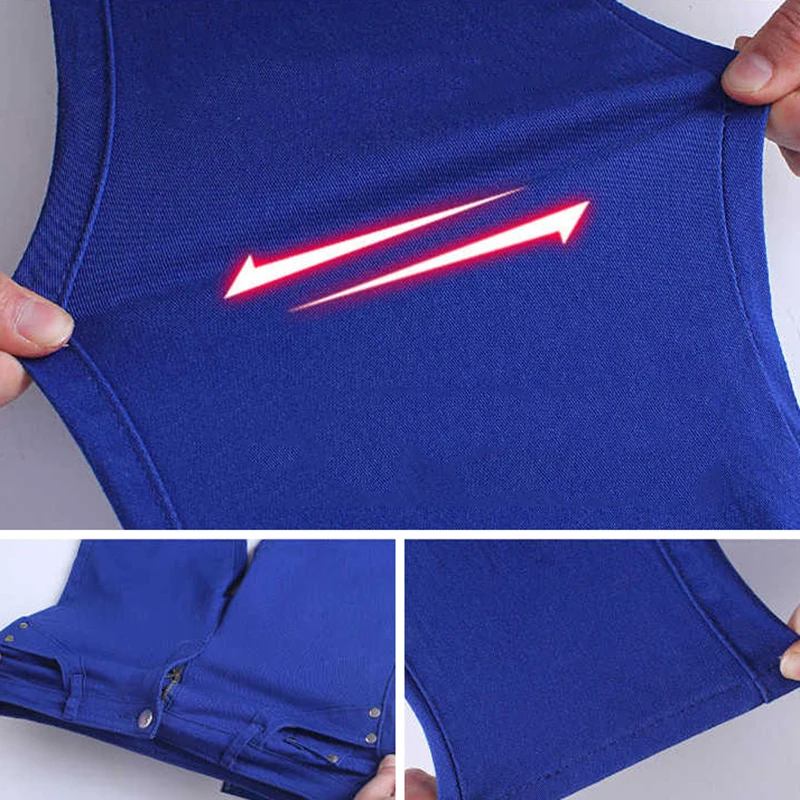 Женские брюки яркие джинсы на весну и осень брюки-карандаш повседневные женские