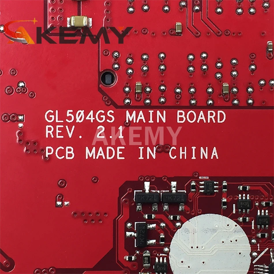 GL504GS Laptop motherboard for ASUS ROG Strix Scar II GL504GS original mainboard HM370 I7-8750H GTX1070 V8G