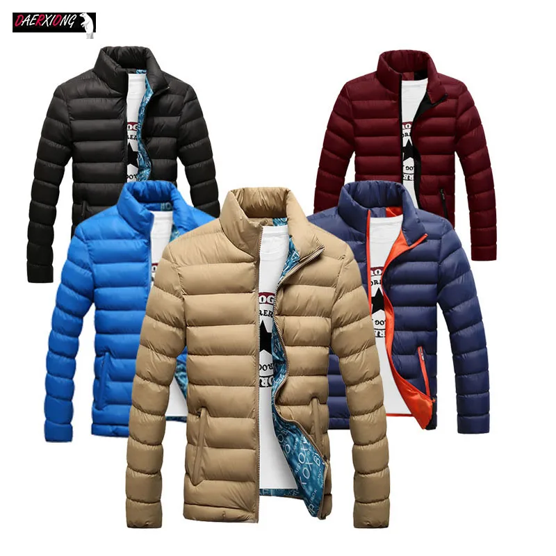 Мужские куртки 2019 осень зима Повседневный воротник утолщенный Хлопок пальто для