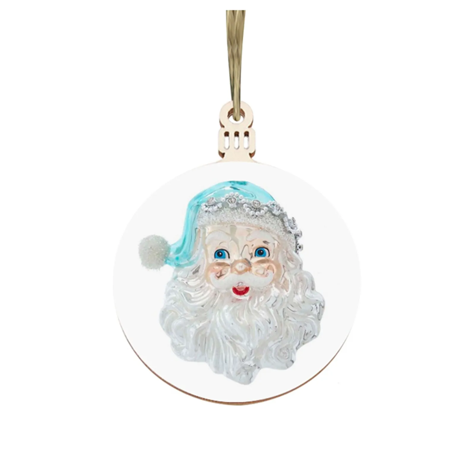 

Creative Santa Claus Head Wooden Pendant Personalized Survived Family Of Ornament 2020 Christmas Tree Hanging Decoration FN70