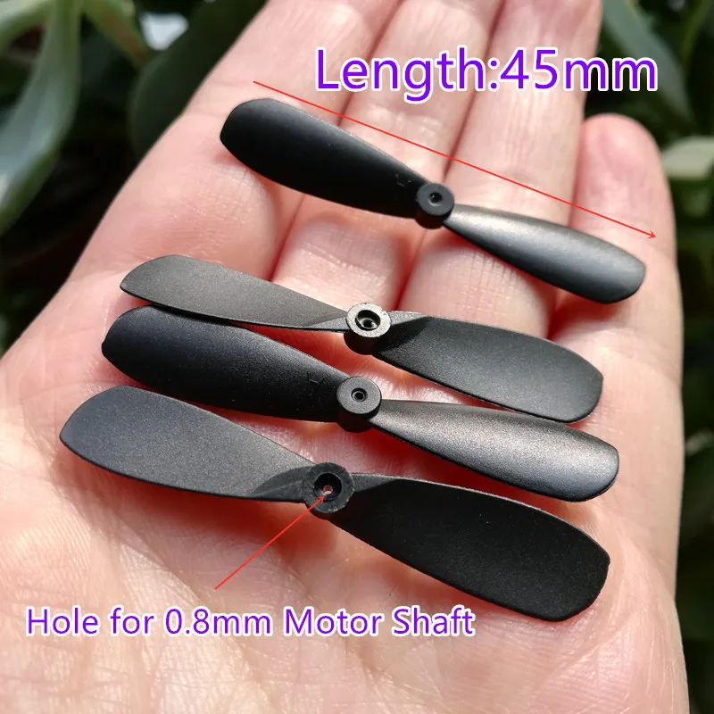 Пропеллеры (4 шт) для дрона (CW/CCW), 45 мм, малошумные