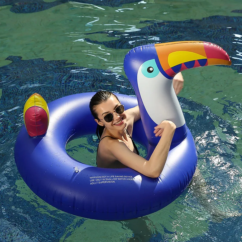 Rooxin надувной костюм с дятлами рост плавательный бассейн плавать круг резиновое