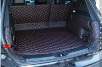 no odor customized full covered pu leather waterproof cargo rugs non slip carpets car trunk mats for toyota land cruiser lc200