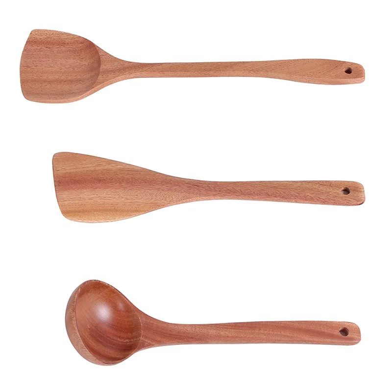Антипригарный горшок деревянная лопата ложка груша деревянный в Корейском стиле