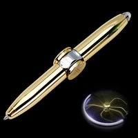 creative multifunctional led rotary entertainment decompression metal ballpoint pen fashion office school supplies writing pen