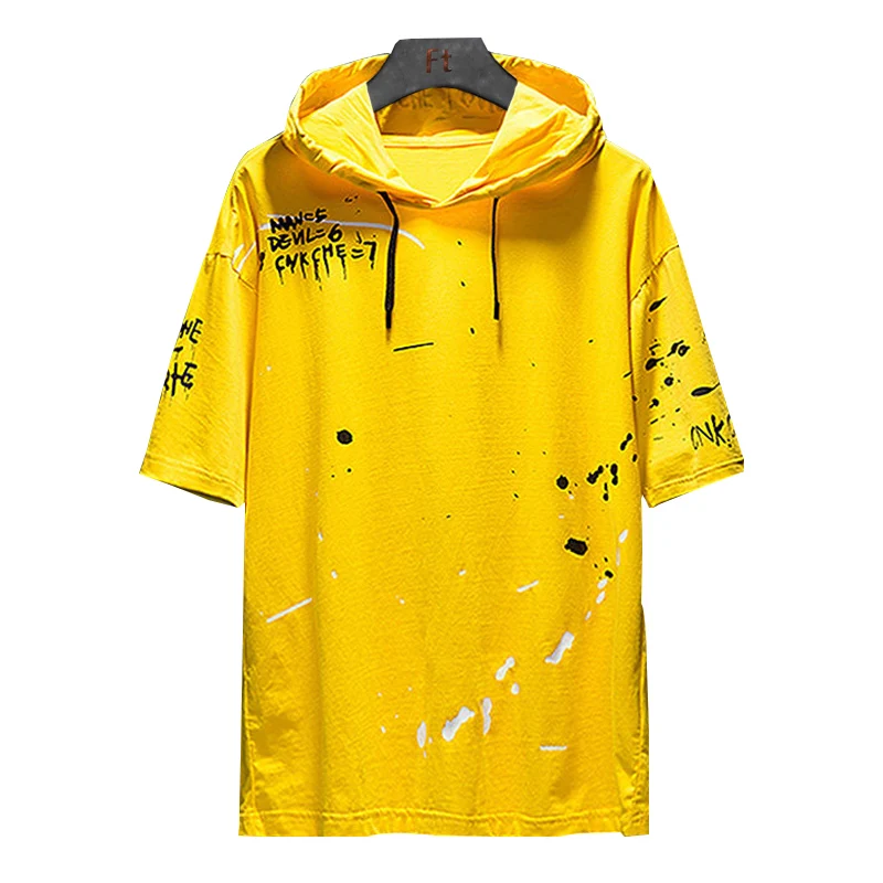 

2020 Summer Harajuku T Shirt DIY Design Custom Casual Men Clothing New Fashion Personalized Print Logo Hooded Tops B615-ZT1949