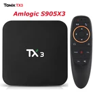 ТВ-приставка Tanix TX3, Amlogic S905X3, Android 9,0, 2,4 ГГц5 ГГц, двойной Wi-Fi, BT 4,2